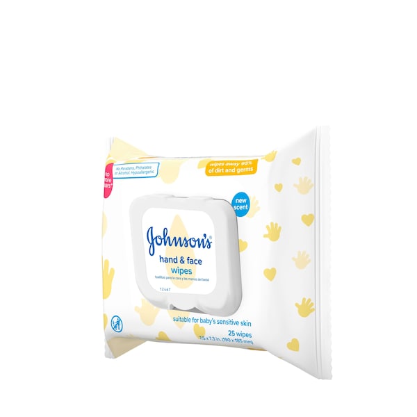 Johnsons Baby Johnson's Baby Hand And Face Wipes 25 Wipes, PK4 1117739 - main